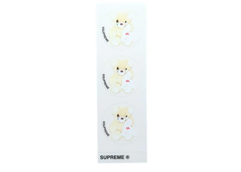 Supreme Accessories Supreme Bear Mini Sticker Sheet of 3