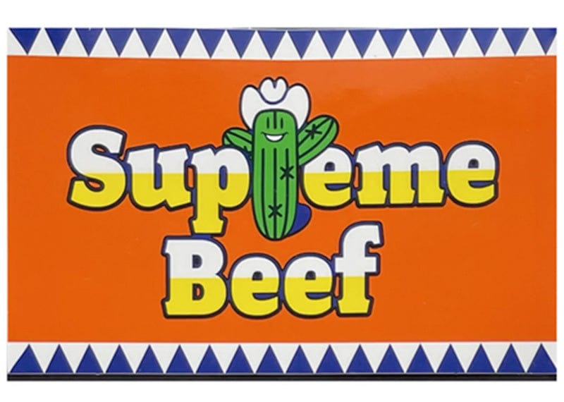 Supreme Accessories Supreme Beef Sticker Orange