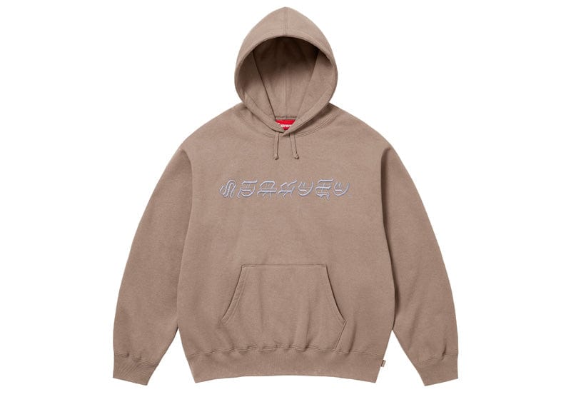 Supreme streetwear Supreme Blackletter Hooded Sweatshirt Dusty Brown