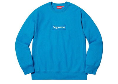 Supreme streetwear Supreme Box Logo Crewneck (FW18) Bright Royal