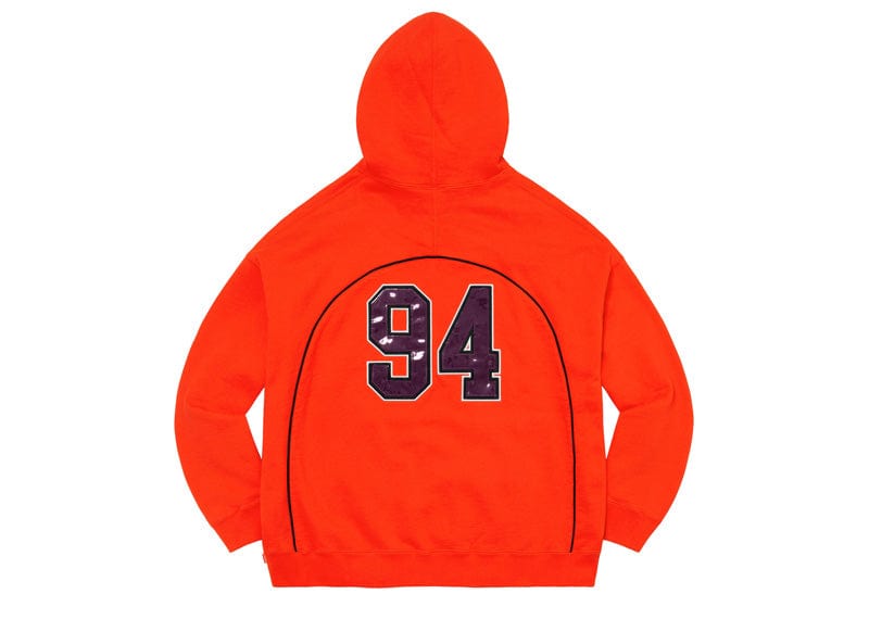 Supreme Boxy Piping Arc Hooded Sweatshirt Bright Orange – Court Order