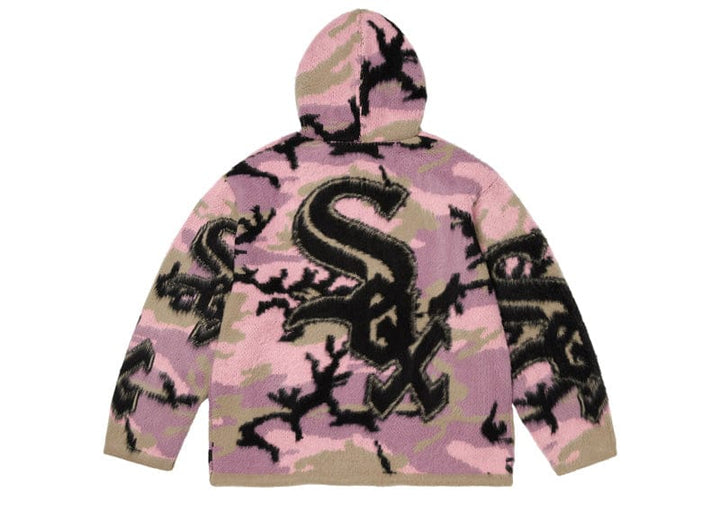 Supreme Chicago White Sox Zip Up Hooded Sweater Pink Camo – Court