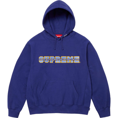 Supreme Streetwear Supreme Collegiate Acronym Hooded Sweatshirt Dark Royal