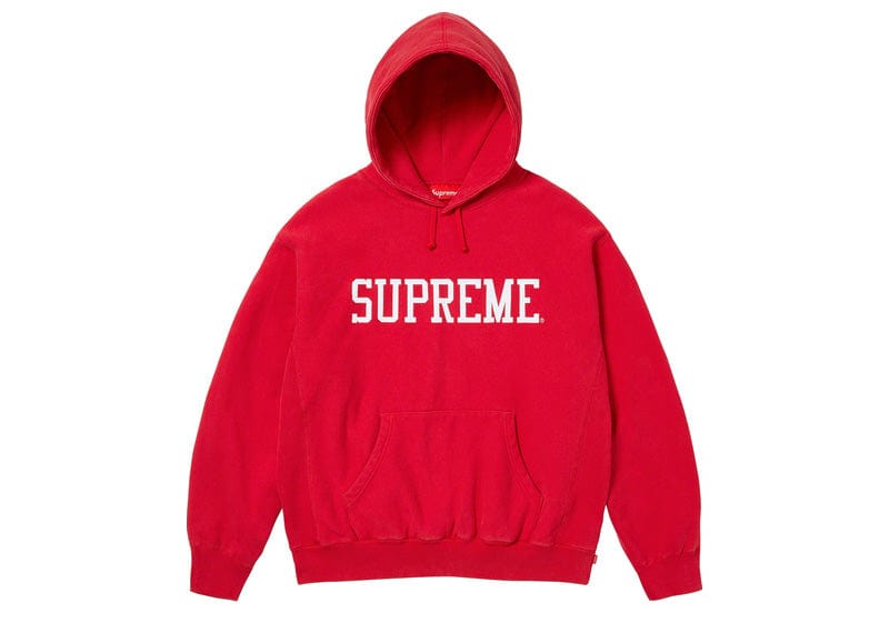 supreme streetwear Supreme Collegiate Logo Hooded Sweatshirt Red