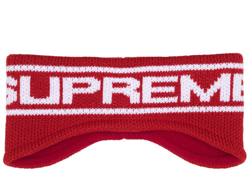 Supreme Contrast Logo Headband Red – Court Order