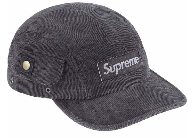 Supreme streetwear Supreme Corduroy Pocket Camp Cap Black