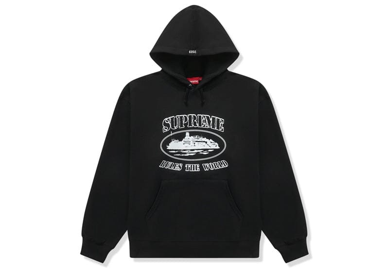 Supreme streetwear Supreme Corteiz Rules The World Hoodie Black