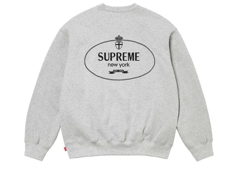 【美品 08FW】supreme plaid crest crewneck Supreme Crest Crewneck (FW24) Ash Grey – Court Order
