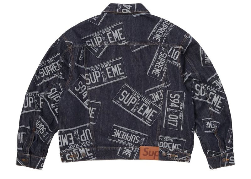 Supreme Denim Trucker Jacket (SS26) License Plate – Court Order