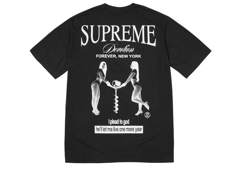 Supreme streetwear Supreme Devotion Tee Black