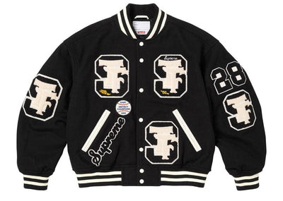 Supreme streetwear Supreme Drill Team Varsity Jacket Black
