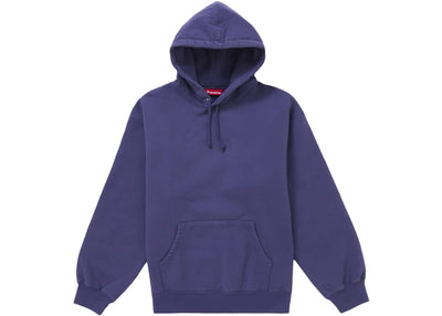 Supreme streetwear Supreme Frayed Hooded Sweatshirt Washed Navy