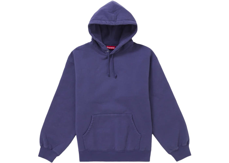 Supreme streetwear Supreme Frayed Hooded Sweatshirt Washed Navy