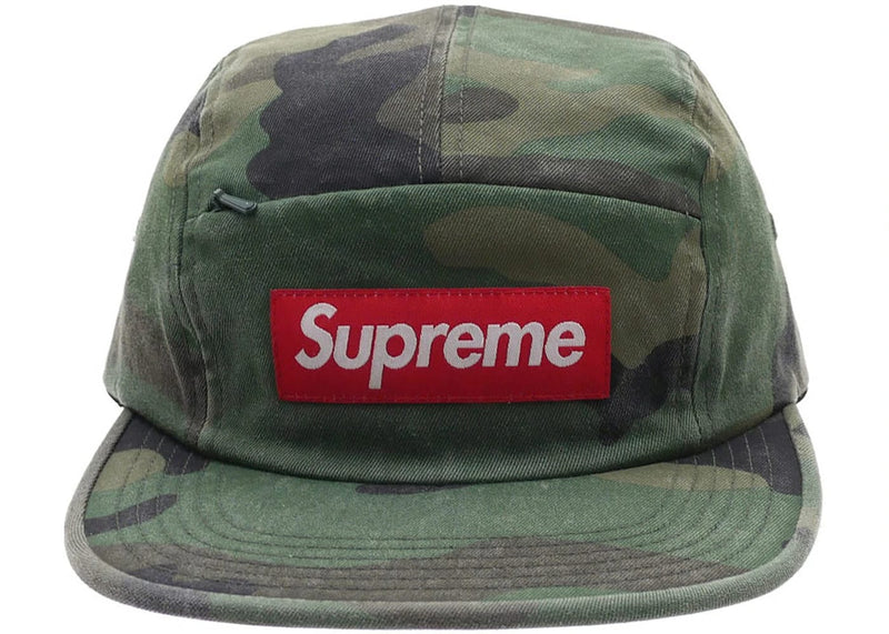 Supreme Streetwear Supreme Front Panel Zip Camp Cap Woodland