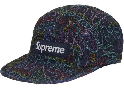 Supreme streetwear Supreme Handwriting Denim Camp Cap Indigo