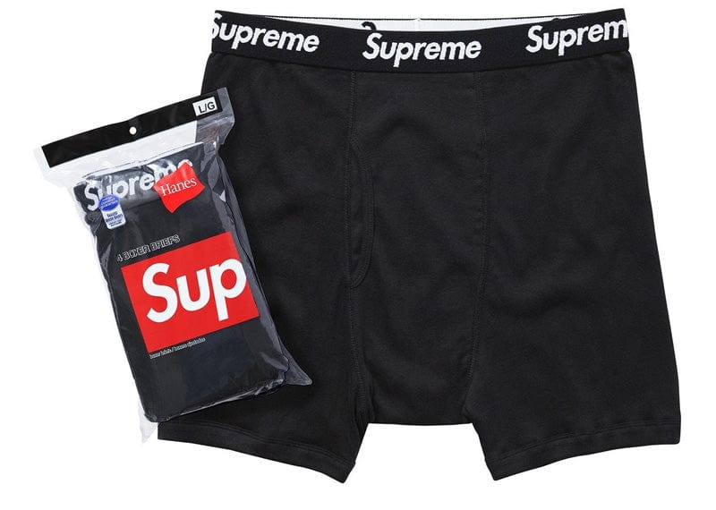 Supreme Streetwear Supreme Hanes Boxer Briefs (Single) Black