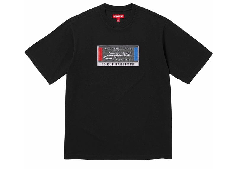 Supreme streetwear Supreme Intarsia Label S/S Top Black