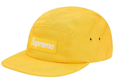 Supreme streetwear Supreme Jacquard Logos Twill Camp Cap Yellow