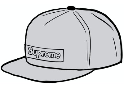 Supreme streetwear Supreme KAWS Chalk Logo 5-Panel Grey