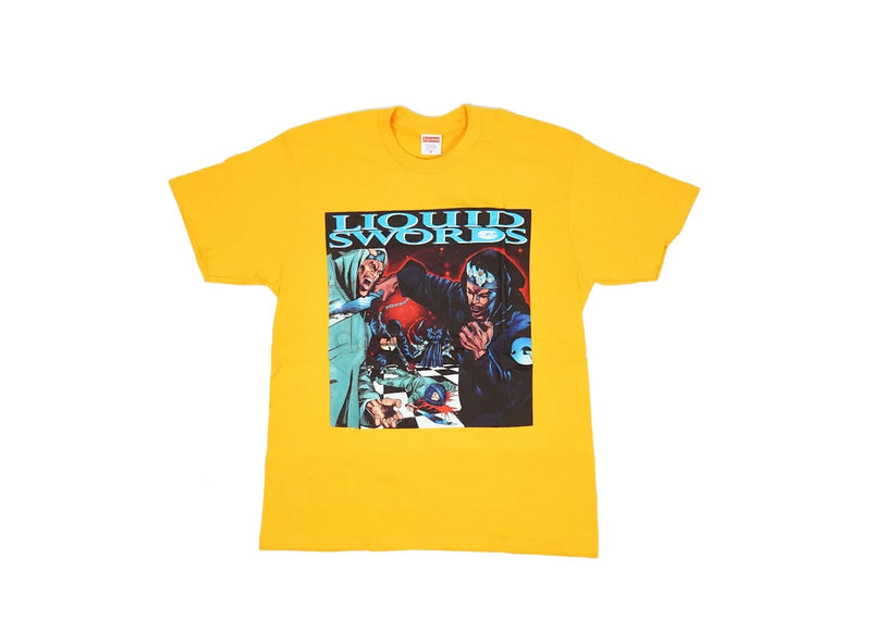 Supreme streetwear Supreme Liquid Swords Tee Bright Orange