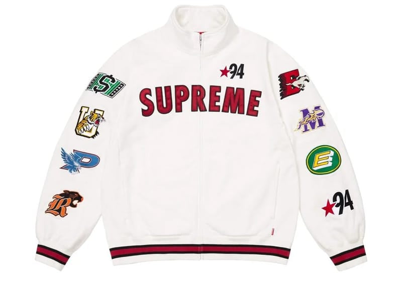 Supreme Mascots Zip Up Sweatshirt White – Court Order