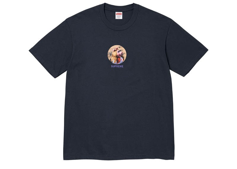 Supreme streetwear Supreme Miss Piggy Tee Navy