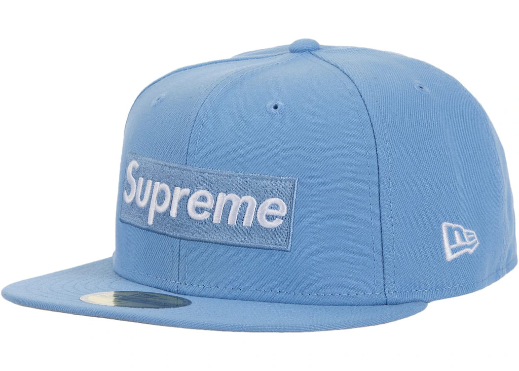 Supreme MLB Teams Box Logo New Era 59Fifty Cap Light Blue 7 1/4