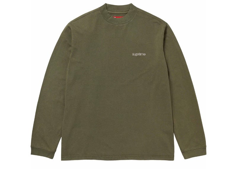 Supreme streetwear Supreme Mock Neck L/S Top (FW23) Olive