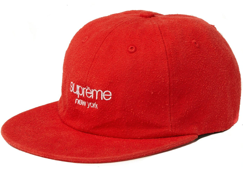 Supreme streetwear Supreme Napped Canvas Classic Logo 6-Panel Red