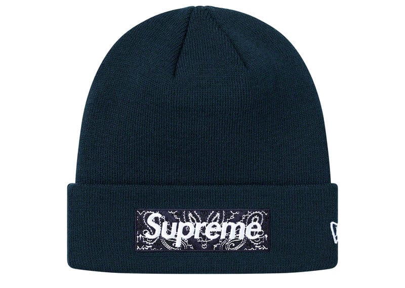 Supreme streetwear Supreme New Era Box Logo Beanie (FW19) Navy