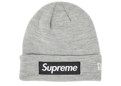 Supreme streetwear Supreme New Era Box Logo Beanie (FW22) Heather Grey