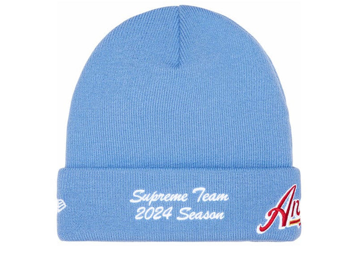 supreme New Era® S Logo Beanie Blue Supreme New Era S Logo Beanie (FW22) - $40