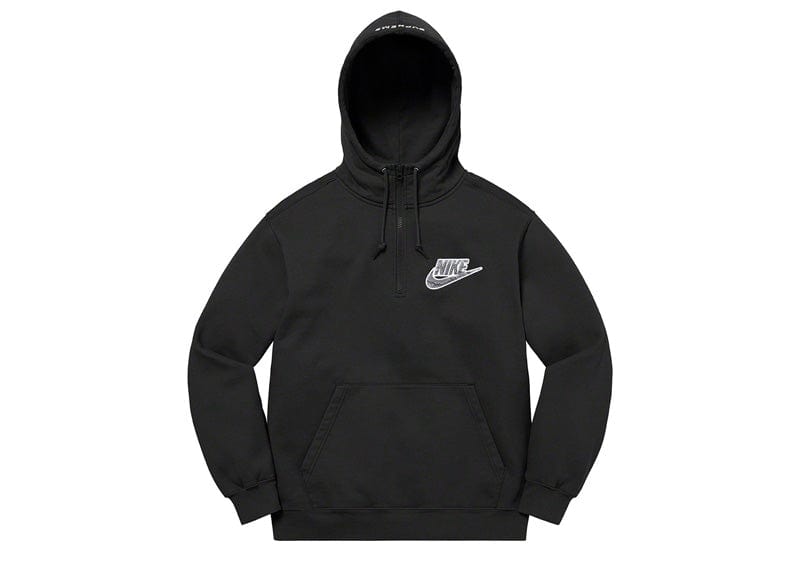 Supreme Streetwear Supreme Nike Half Zip Hooded Sweatshirt Black