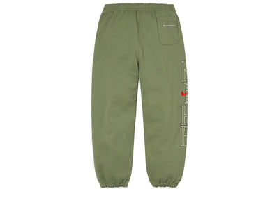 Supreme streetwear Supreme Nike Sweatpants Olive