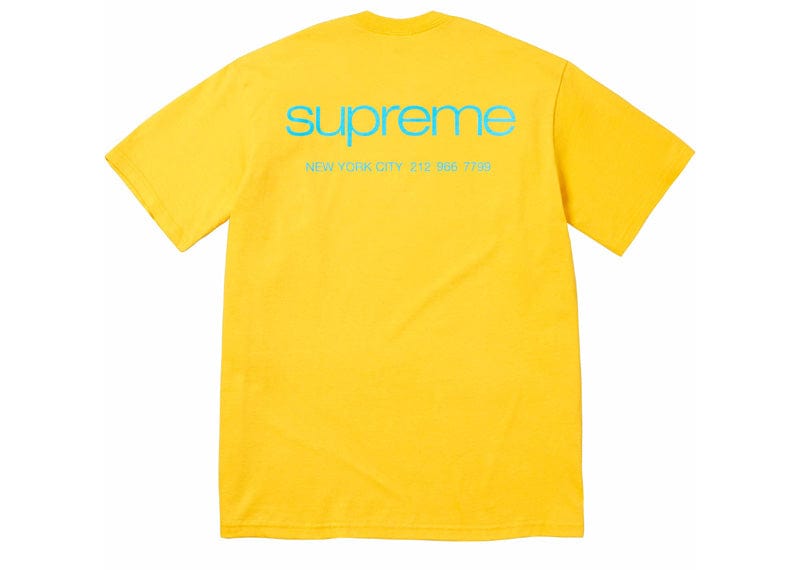 Supreme streetwear Supreme NYC Tee Yellow