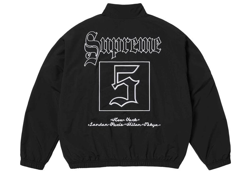 supreme Old English Track Jacket ブラック　M Supreme Old English Track Jacket Black – Court Order