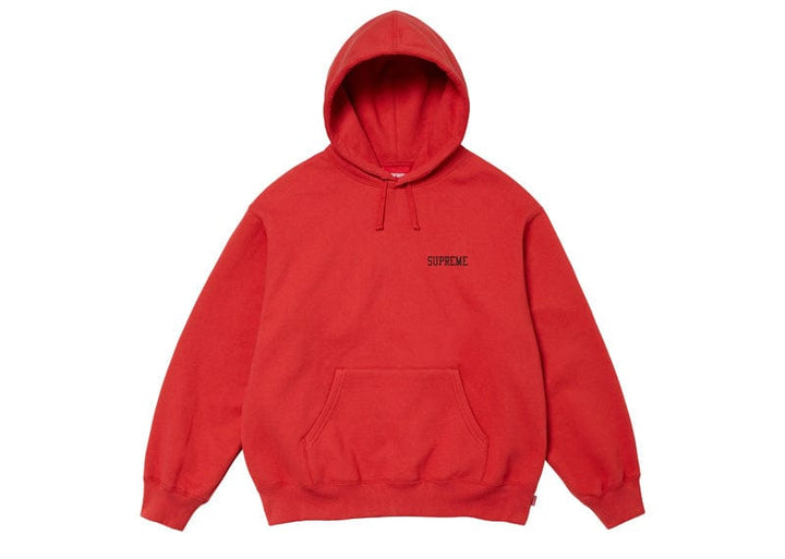 Supreme On God Hooded Sweatshirt Burnt Red – Court Order