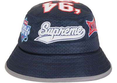 Supreme streetwear Supreme Playoffs Mesh Crusher Hat Navy