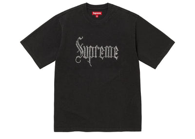 Supreme streetwear Supreme Rhinestone S/S Top Black