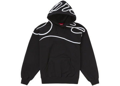 Supreme streetwear Supreme Shoulder Script Hooded Sweatshirt Black