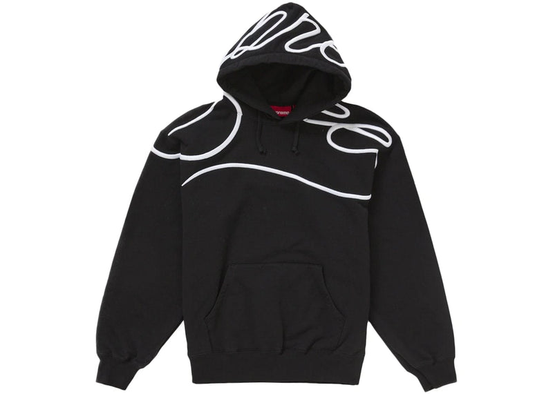 Supreme streetwear Supreme Shoulder Script Hooded Sweatshirt Black