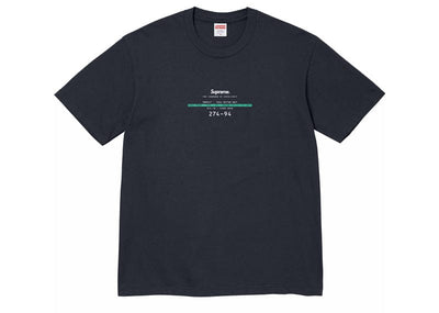 Supreme streetwear Supreme Standard Tee Navy