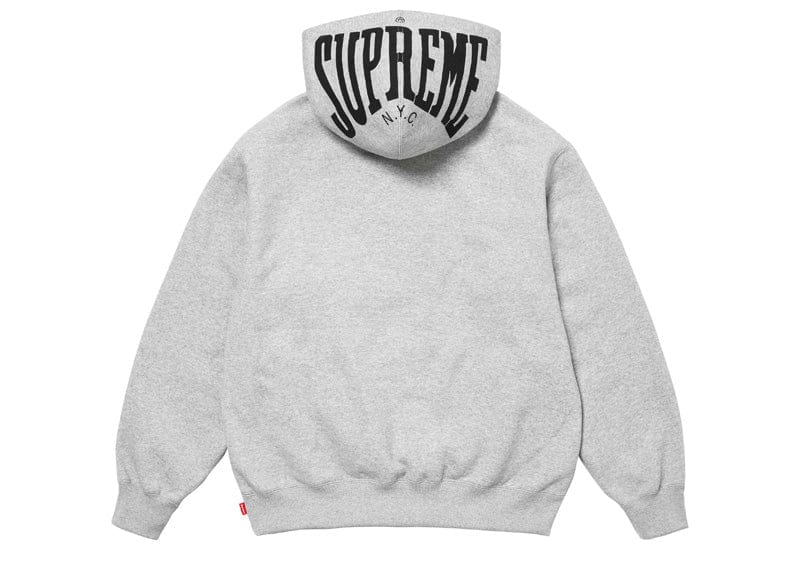 Supreme Warm Up Hooded Sweatshirt SS24 Heather Grey Court Order