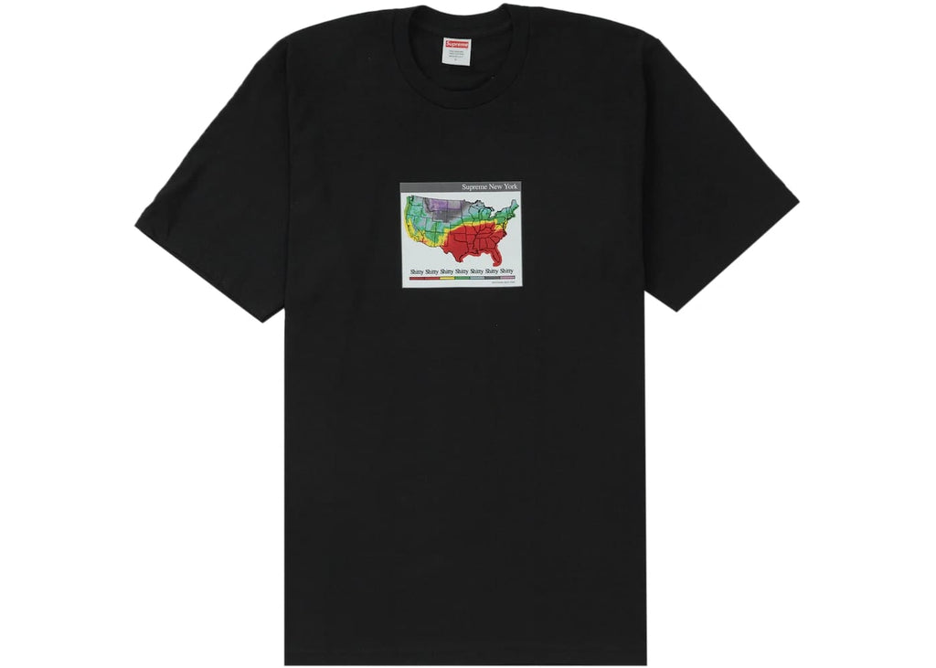 Supreme Weather Tee Black – Court Order