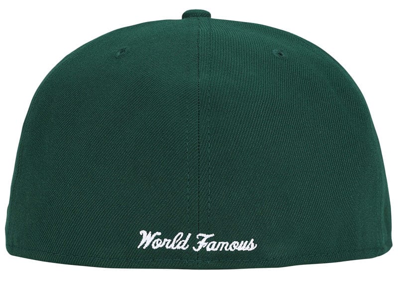 Supreme streetwear Supreme x New Era Breast Cancer Awareness Box Logo Fitted Hat Green 7 3/8
