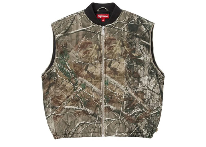 Supreme Zip-Off Sleeve Quilted Bomber Jacket Realtree AP Camo 