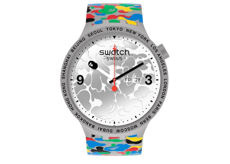 Swatch watches Swatch x Bape Tokyo Grey Multi Camo
