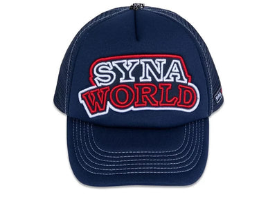 Syna Streetwear Syna World Syna Workwear Trucker Cap Navy Tomato