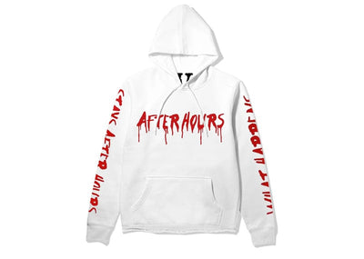 The Weeknd streetwear The Weeknd x Vlone What Happens After Hours Pullover Hood White