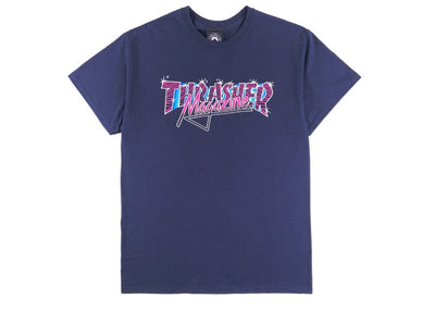 Thrasher Streetwear Thrasher Vice Logo Navy Blue Mens Graphic T-Shirt